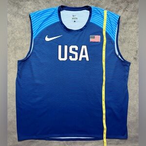Nike USA Men's Official Rio Team Track and Field Throw Tank SIZE MEDIUM